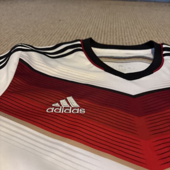 Germany Jersey authentic World Cup 2014 Shirt Long Sleeve Adidas Size Medium - Picture 3 of 11
